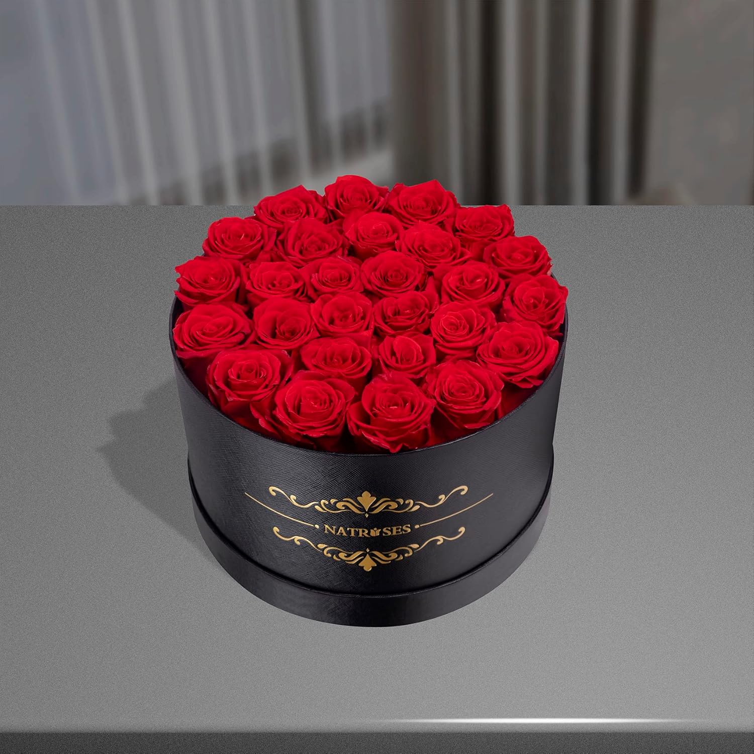 NATROSES Gifts for Her 27 Piece Forever Preserved Roses in a Box, Preserved Flowers for Delivery Birthday, Flowers Gifts for Mothers Day, Red